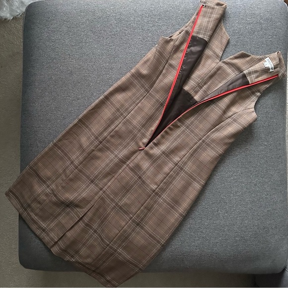 Pendleton Plaid Vegan Wool Midi Dress Size 6 - Picture 4 of 8